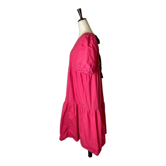 Peter Som Magenta/Red Midi Dress - Picture 5 of 11